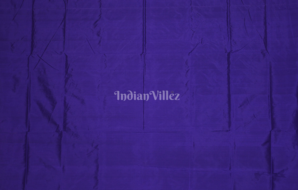 Blue Odisha Ikat Bomkai Sambalpuri Silk Saree with Floral Pallu