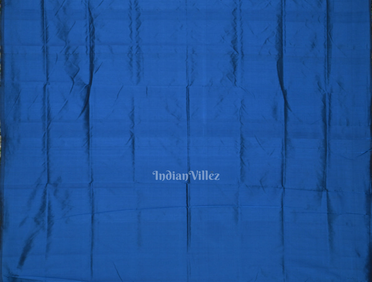 Blue Tribal Theme Odisha Ikat Contemporary Designer Saree