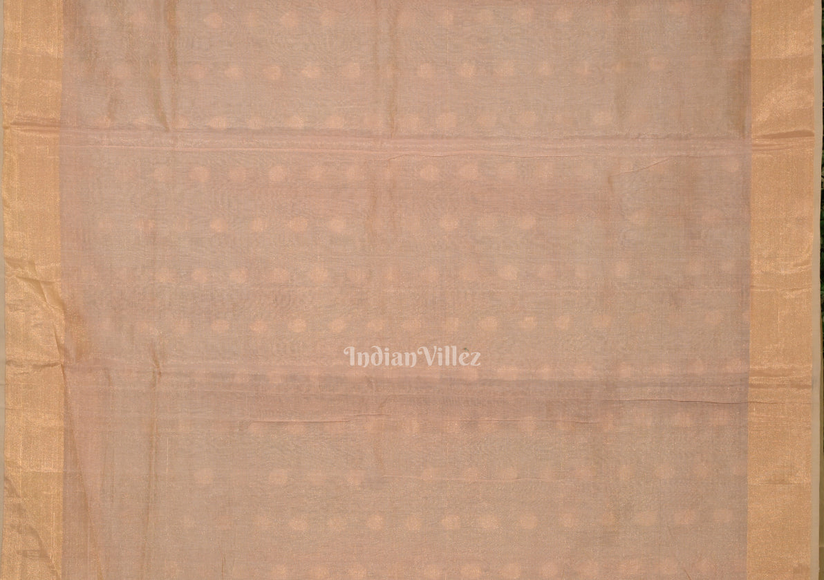 Exclusive Golden  Zari Woven Banarasi Tissue Saree