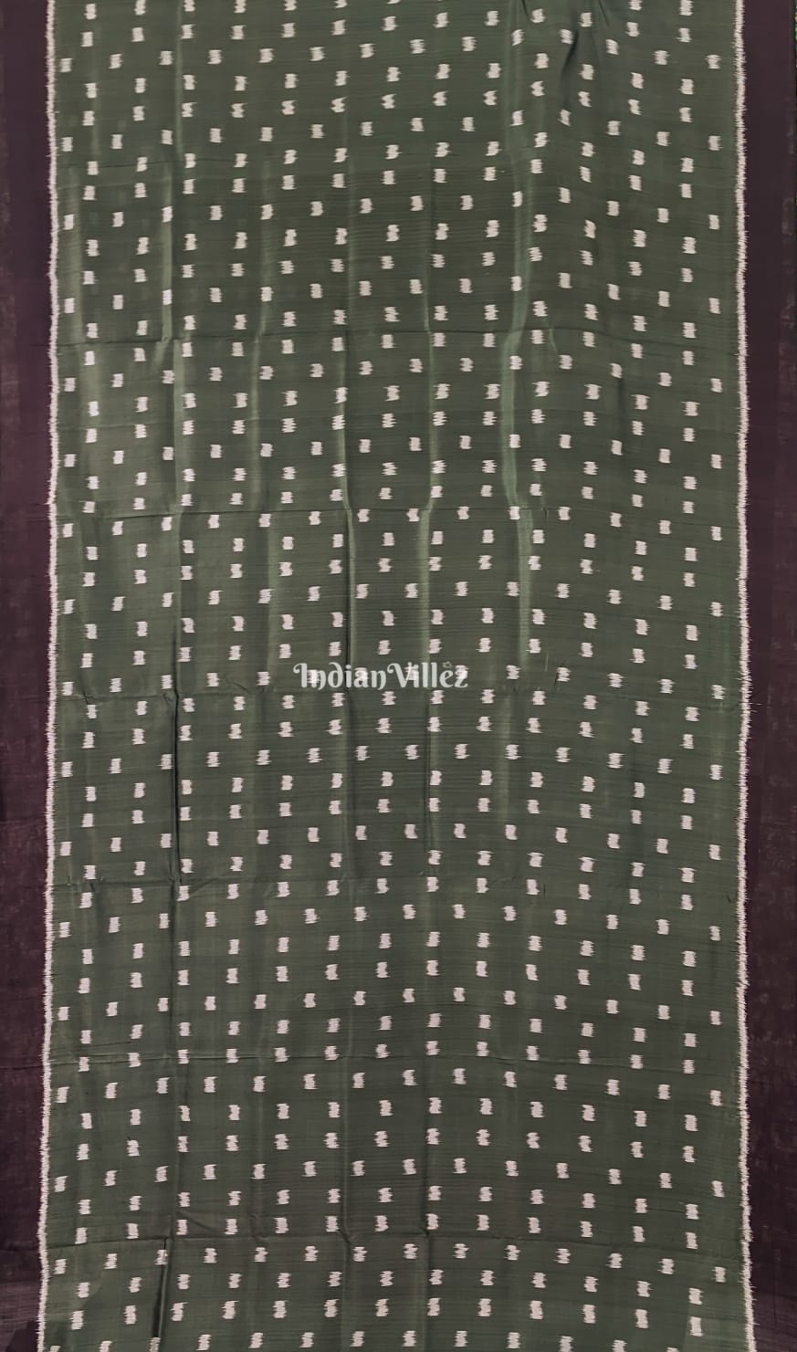 Forest Green Pasapali Anchal Designer Contemporary Silk Saree