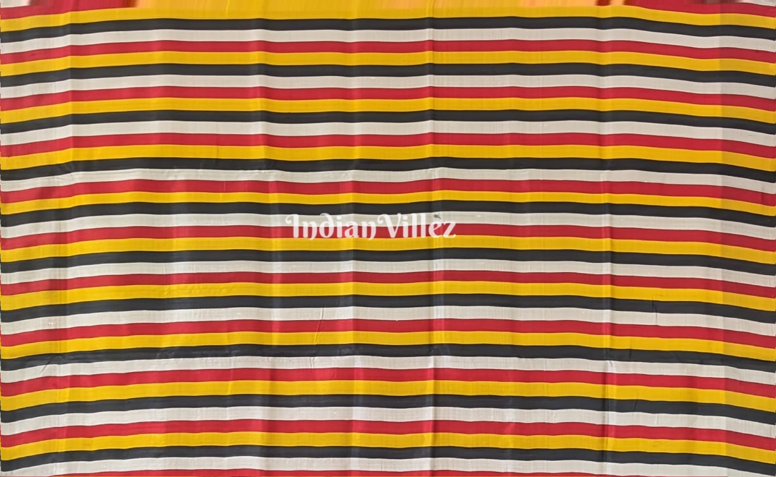 Mustard Yellow Boita Anchal Odisha Ikat Contemporary Silk Saree