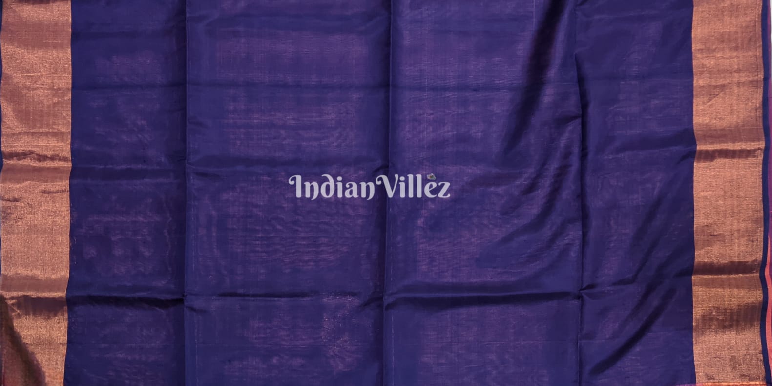 Blue Pink South Handloom Kanjivaram Soft Silk Saree