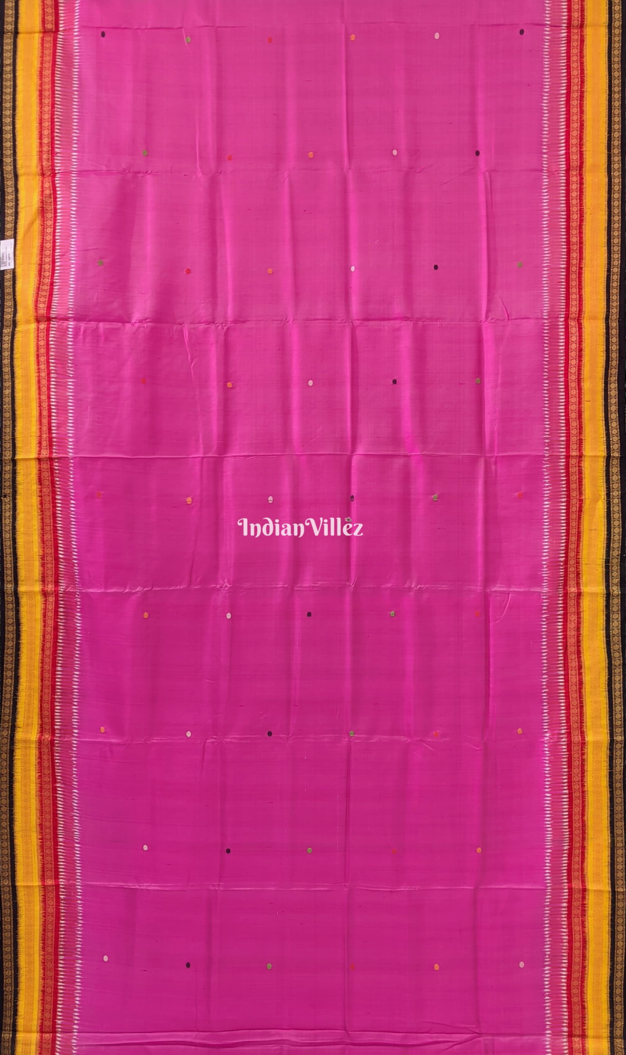 Pink Kathiphera Odisha Ikat Khandua Silk Saree