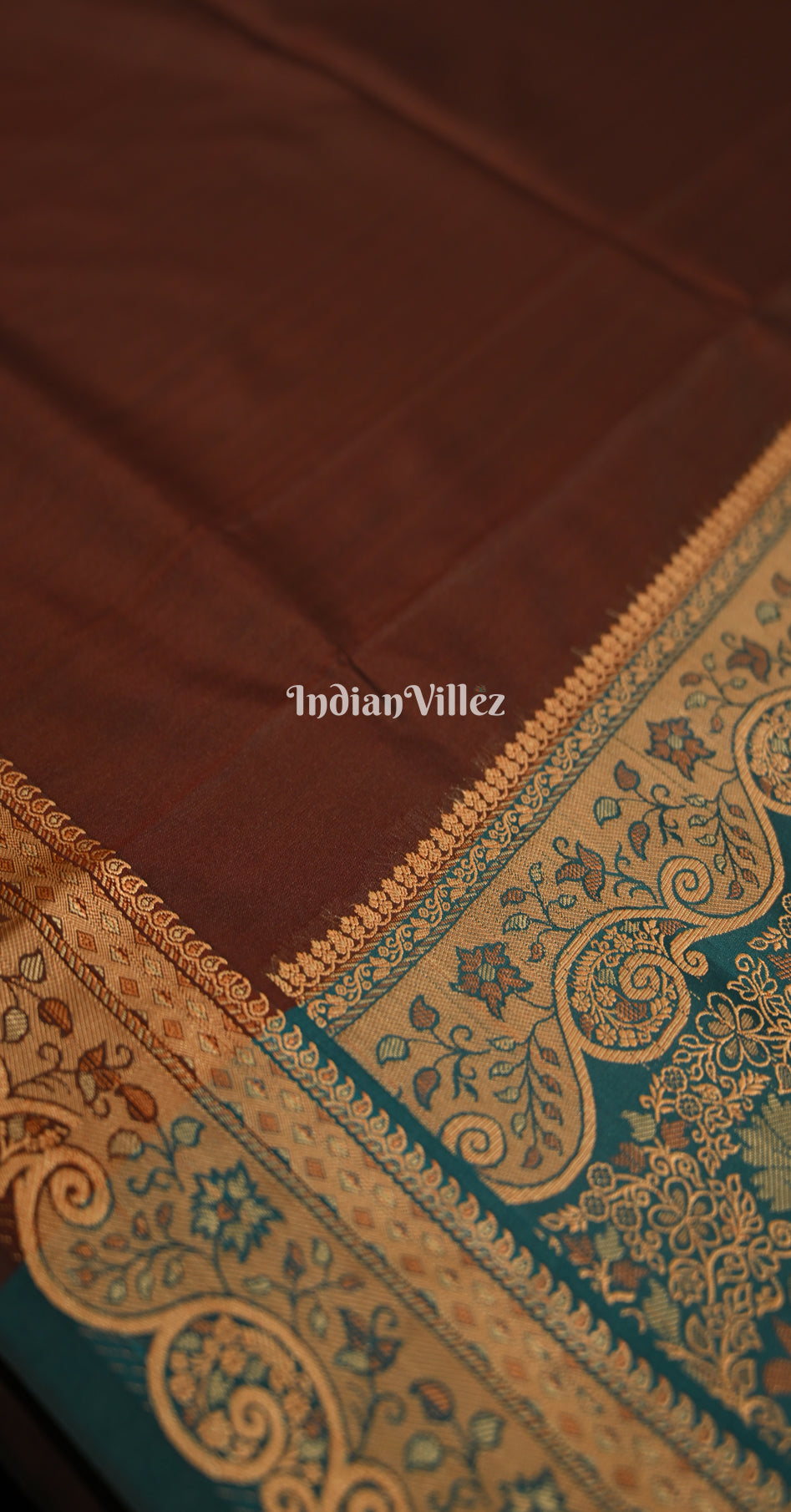 Maroon Golden Kanjivaram Silk Saree