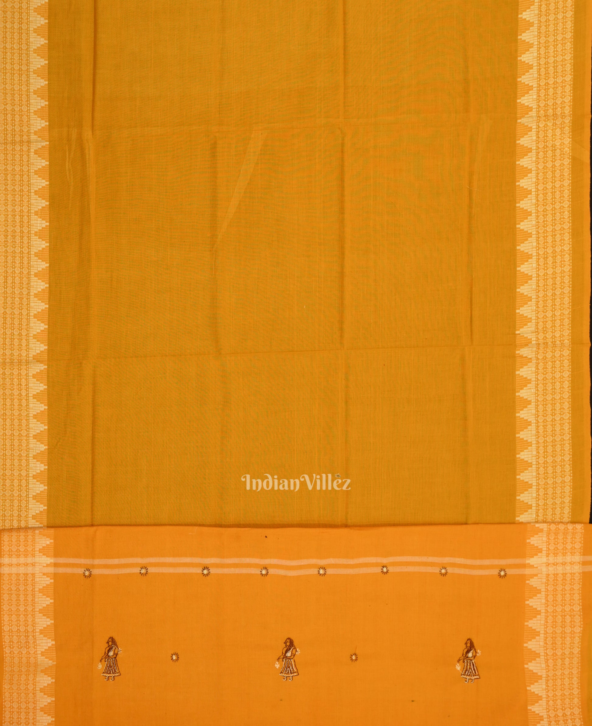 Maroon Yellow Doll Odisha Ikat Sambalpuri Cotton Dress set with Dupatta 