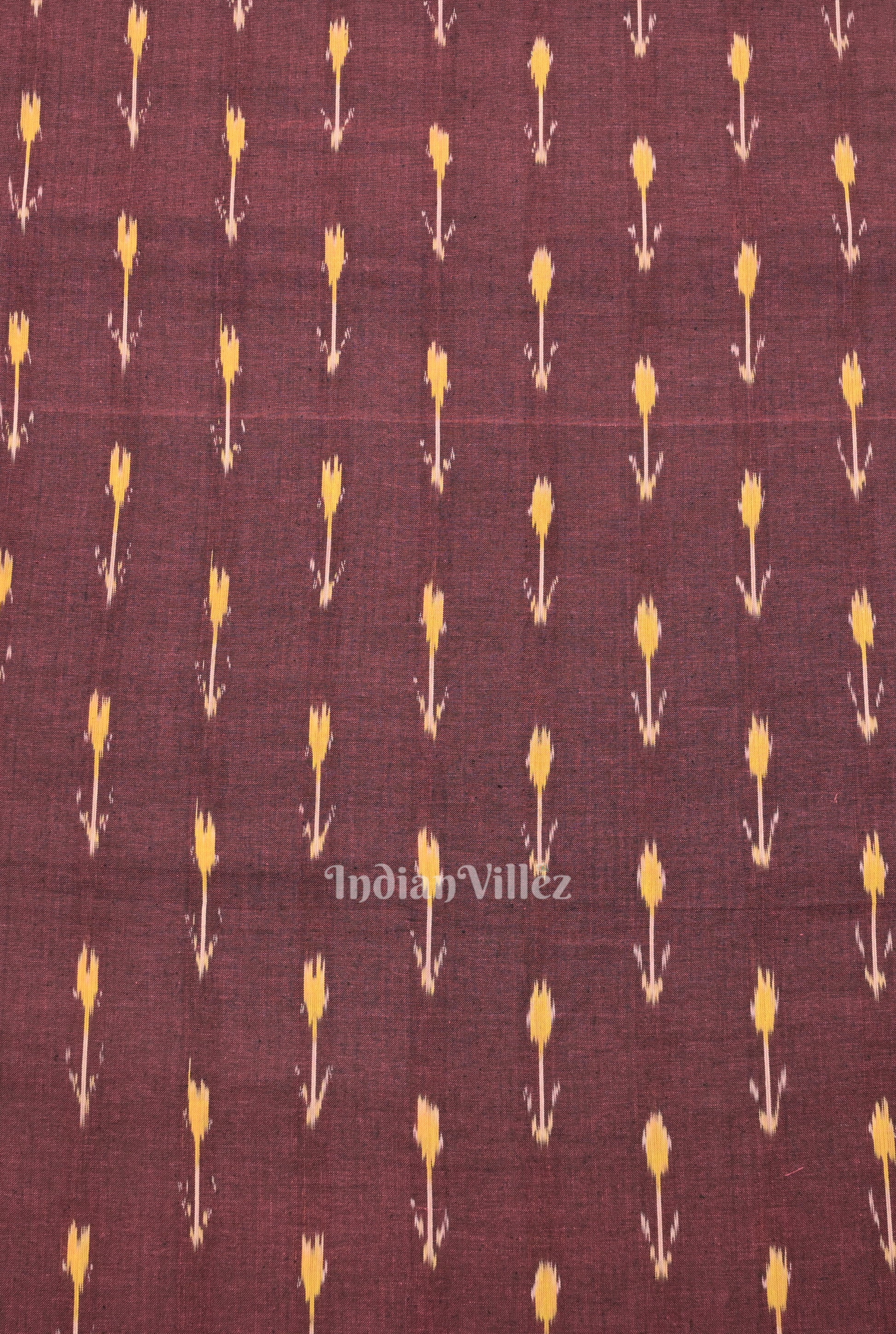 Purple Pochampally Ikat Cotton Fabric