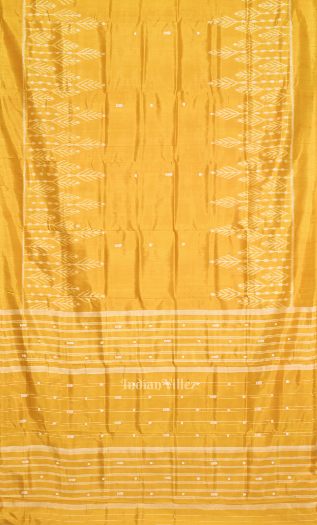 Yellow Odisha Ikat Contemporary Designer Silk Saree
