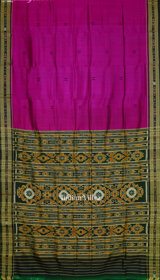 Deep Rani Butta Design Odisha Ikat Khandua Silk Saree