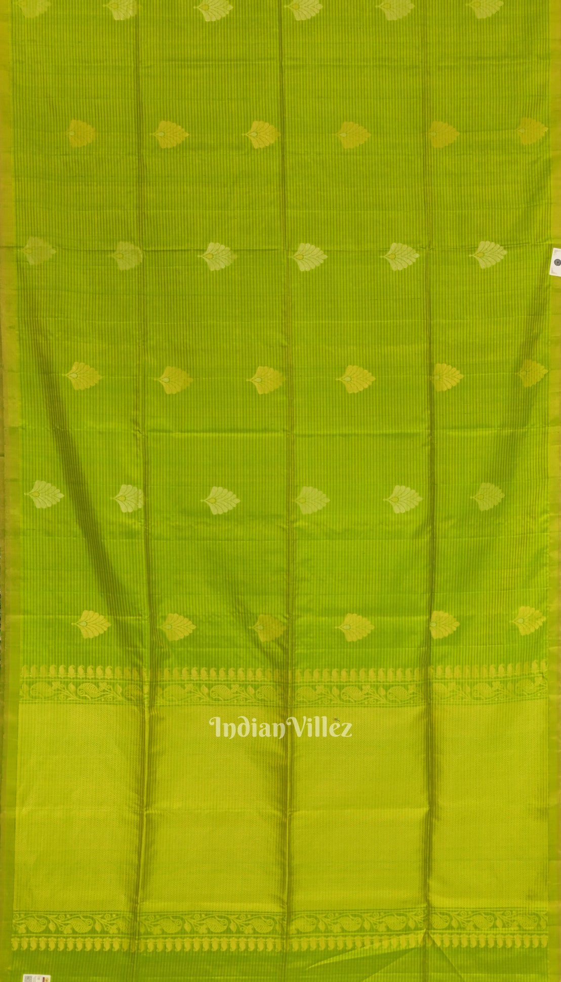 Parrot Green Pure Kanjivaram Soft Silk Saree