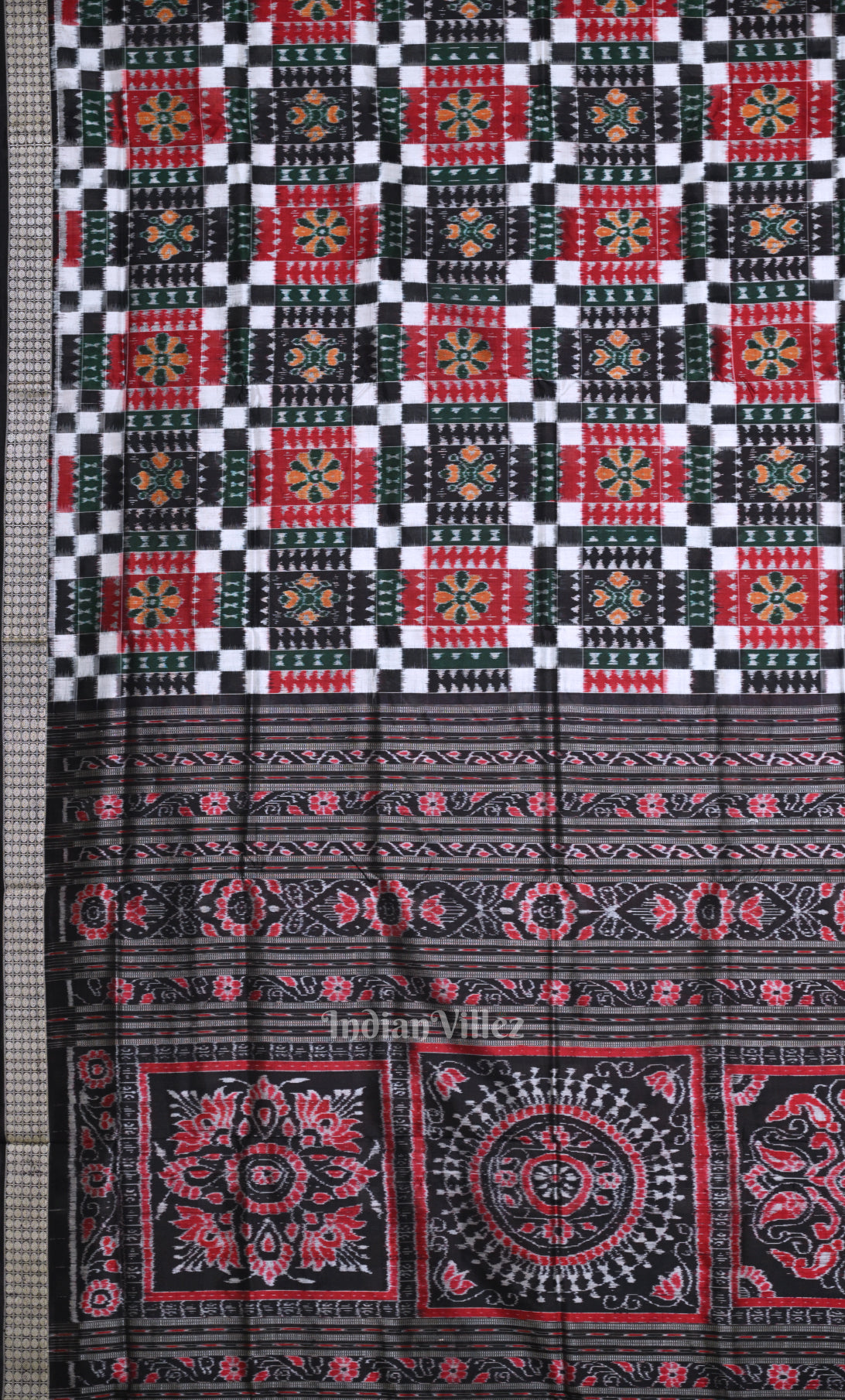 Multicolour utkal lakshmi Odisha Ikat Sambalpuri Silk Saree