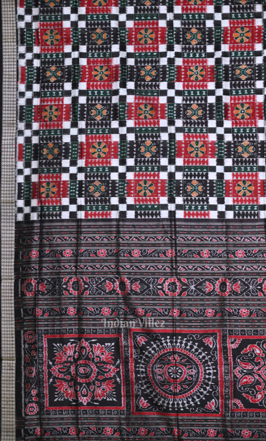 Multicolour utkal lakshmi Odisha Ikat Sambalpuri Silk Saree