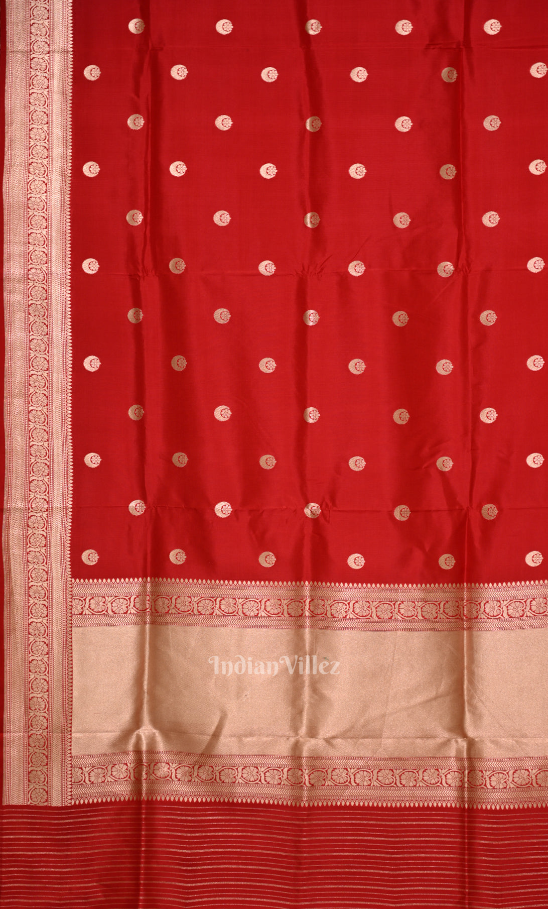 Sonakshi Sinha Red Pure Katan Silk Chand Tara Banarasi Saree