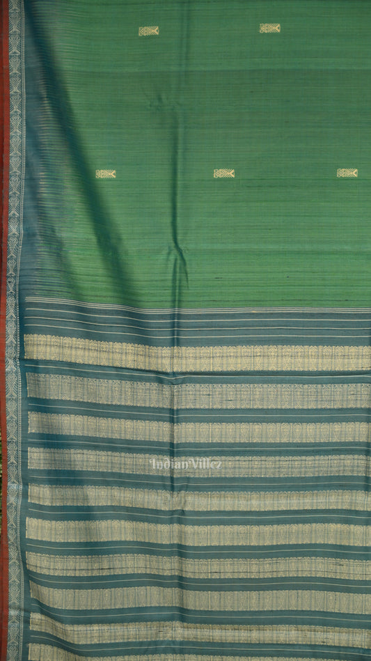 Light Blue Gopalpur Tussar Silk Saree 