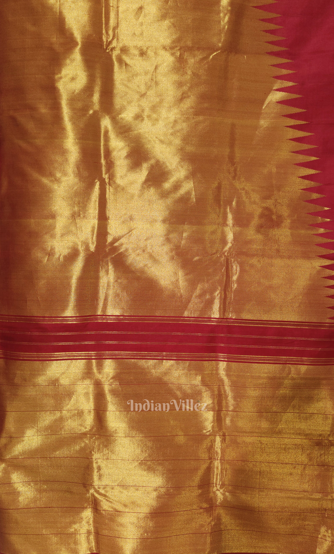 Rekha Red Kanjivaram Tissue Silk Saree