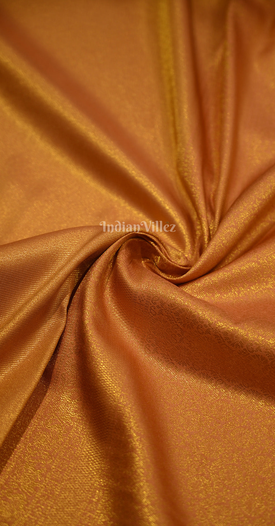 Mustard Yellow Gold Kanjivaram Silk Saree with Brocade Pallu