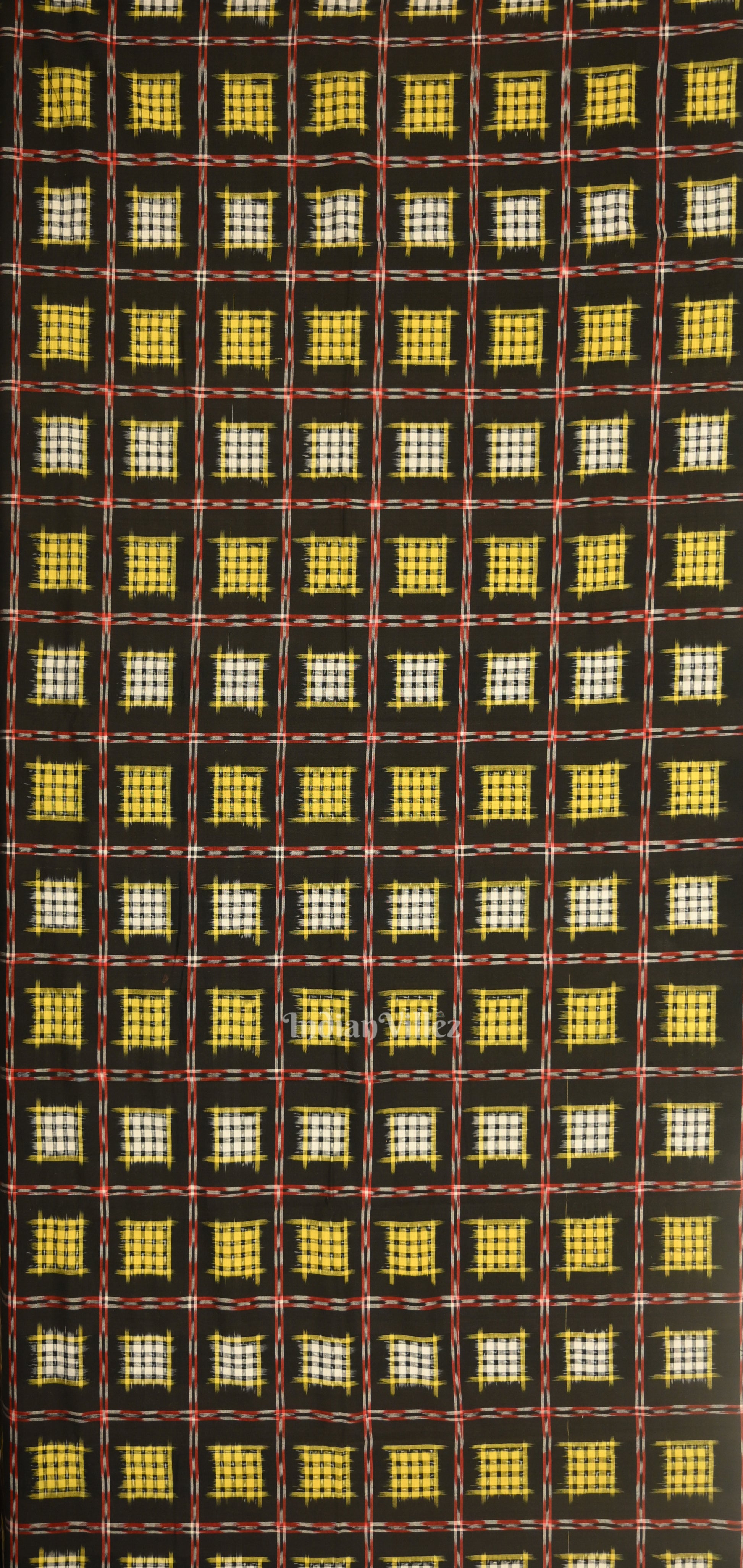 Black Ashwini Odisha Ikat Sambalpuri Dress Set & Dupatta