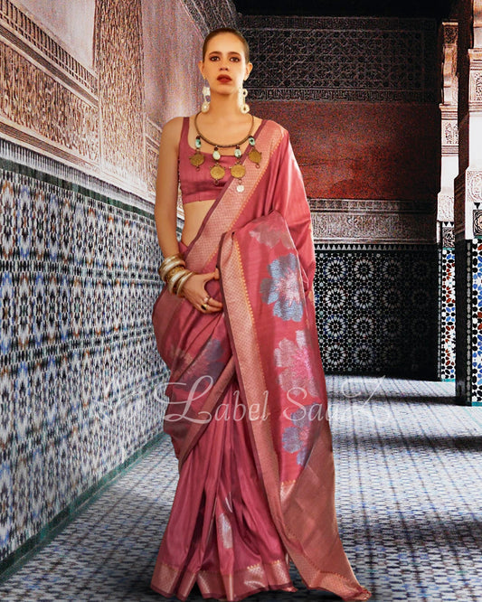 Pure Handloom Silk Red Designer Saree