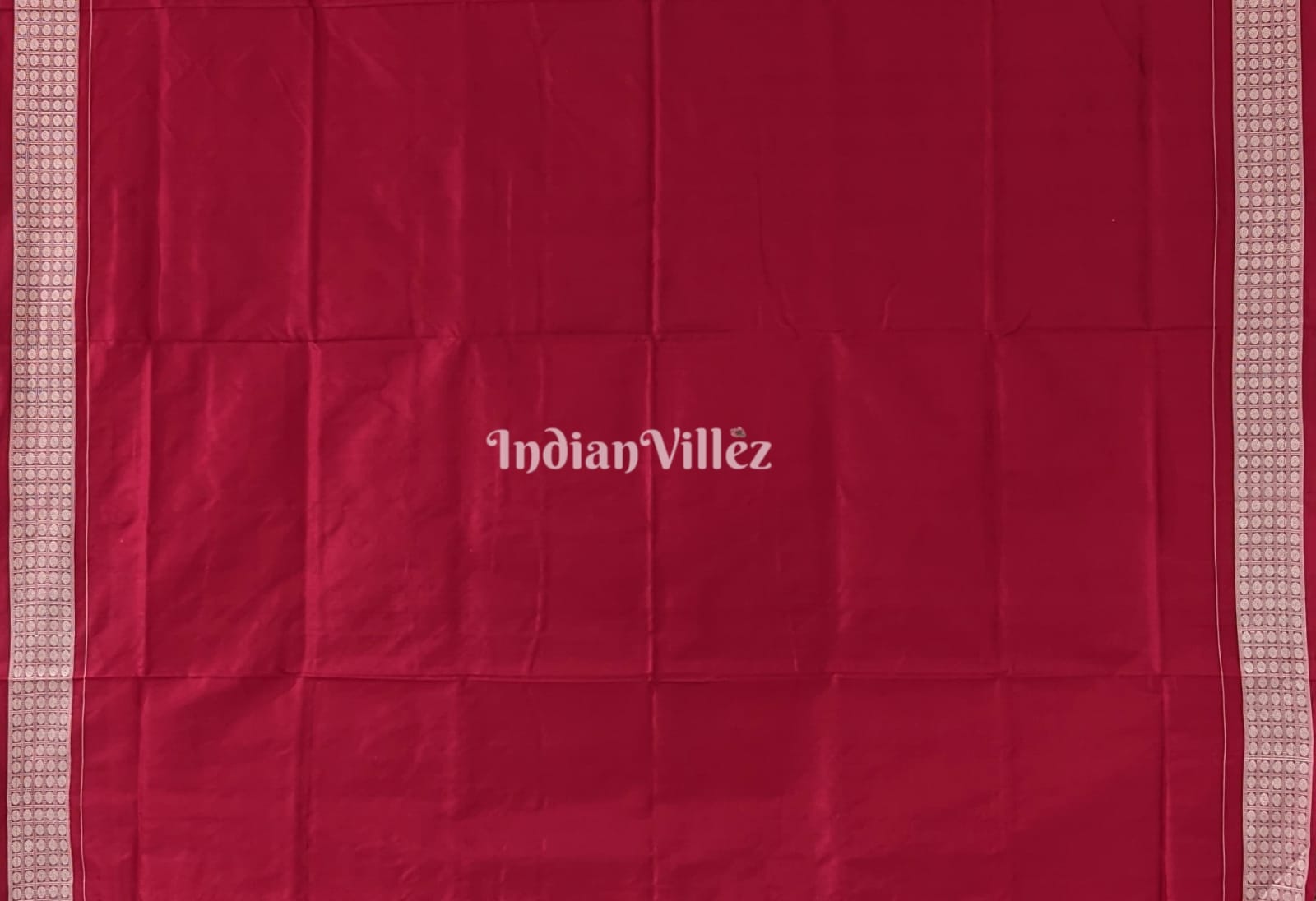 Red Odisha Ikat Pure Sambalpuri Silk Saree