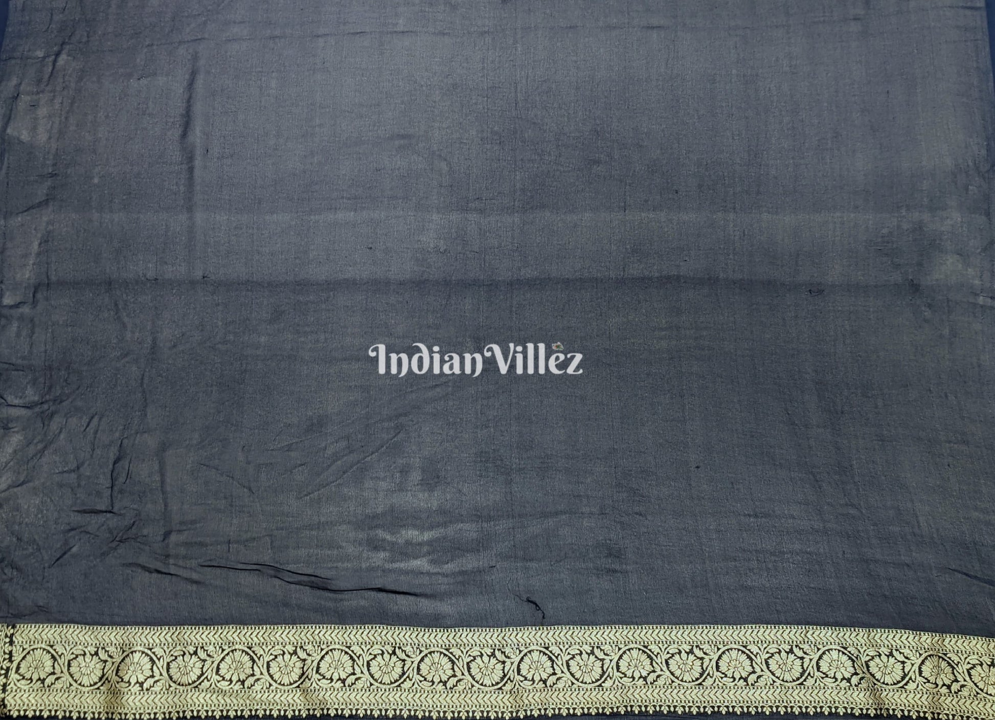 Midnight Blue Banarasi Georgette Saree
