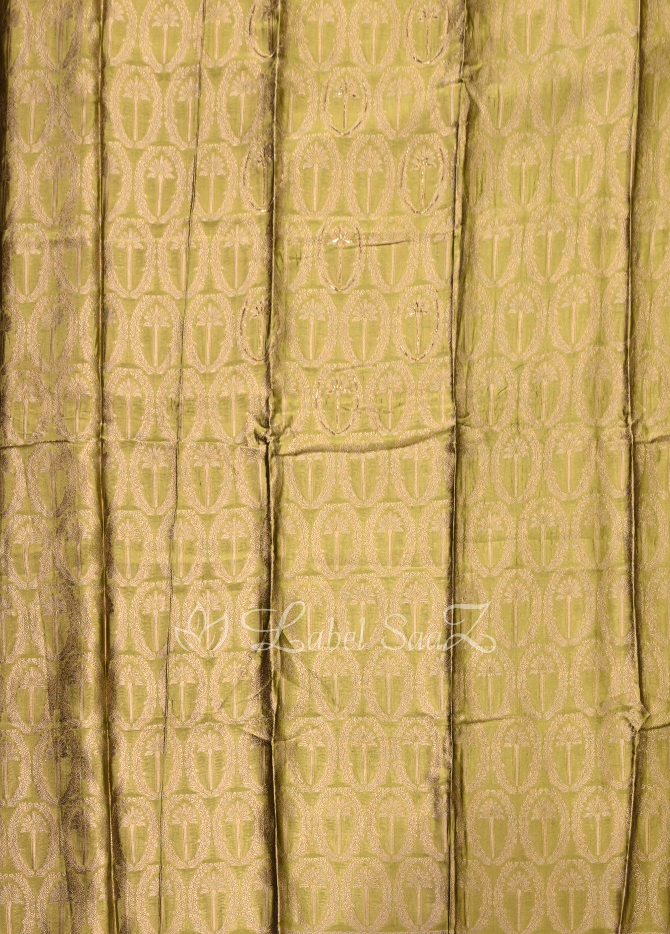 Mehendi Green  Banarasi Unstitched Salwar Suit