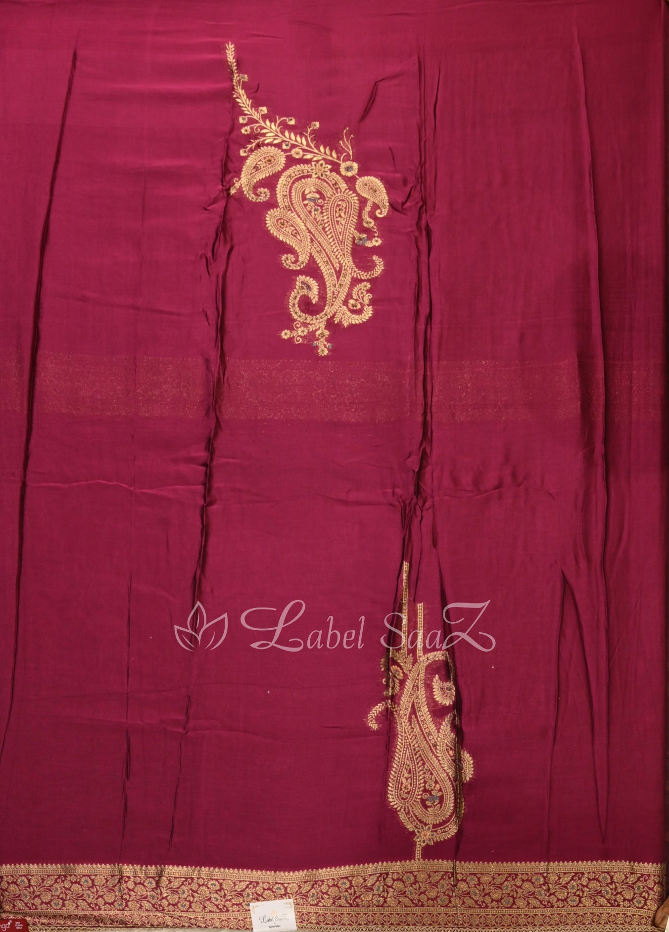 Purple Wine Unstitched Salwar Suit 