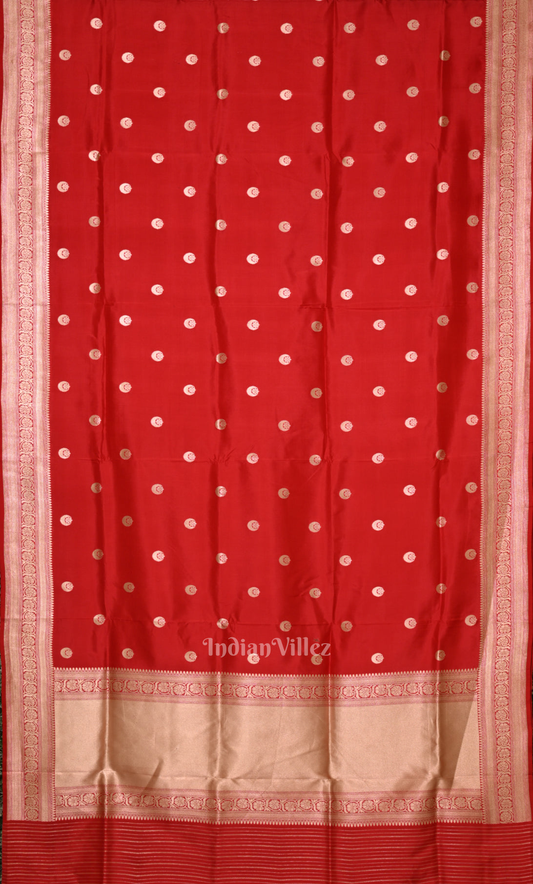 Sonakshi Sinha Red Pure Katan Silk Chand Tara Banarasi Saree