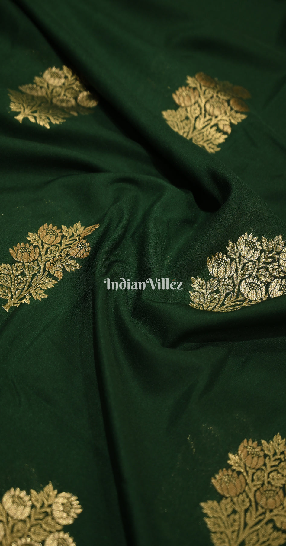 Green Pure Khaddi Gergette Baarasi with Nylon Weaving