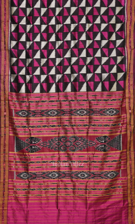 Multi Colour Odisha Ikat Khandua Silk Saree 