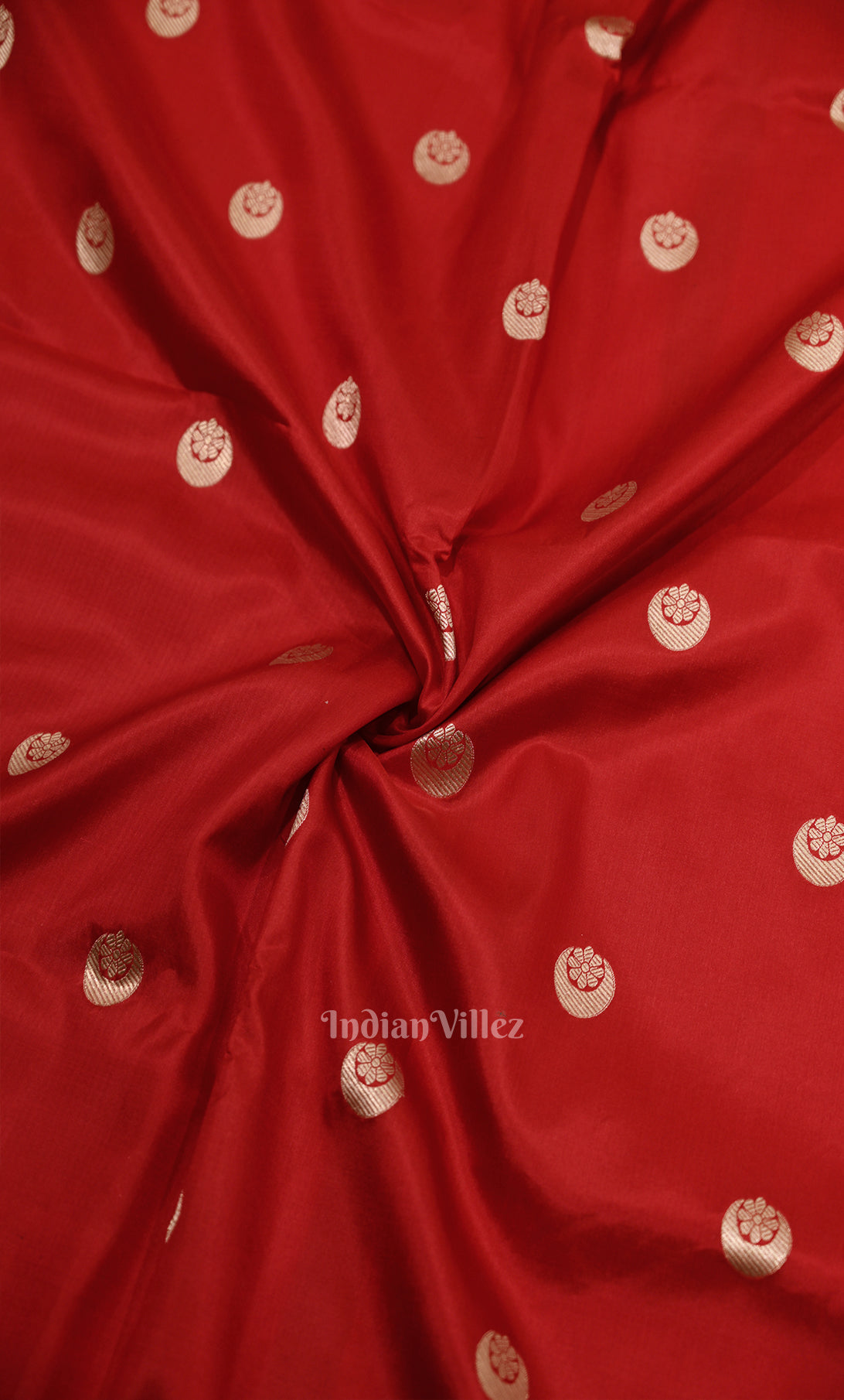Sonakshi Sinha Red Pure Katan Silk Chand Tara Banarasi Saree
