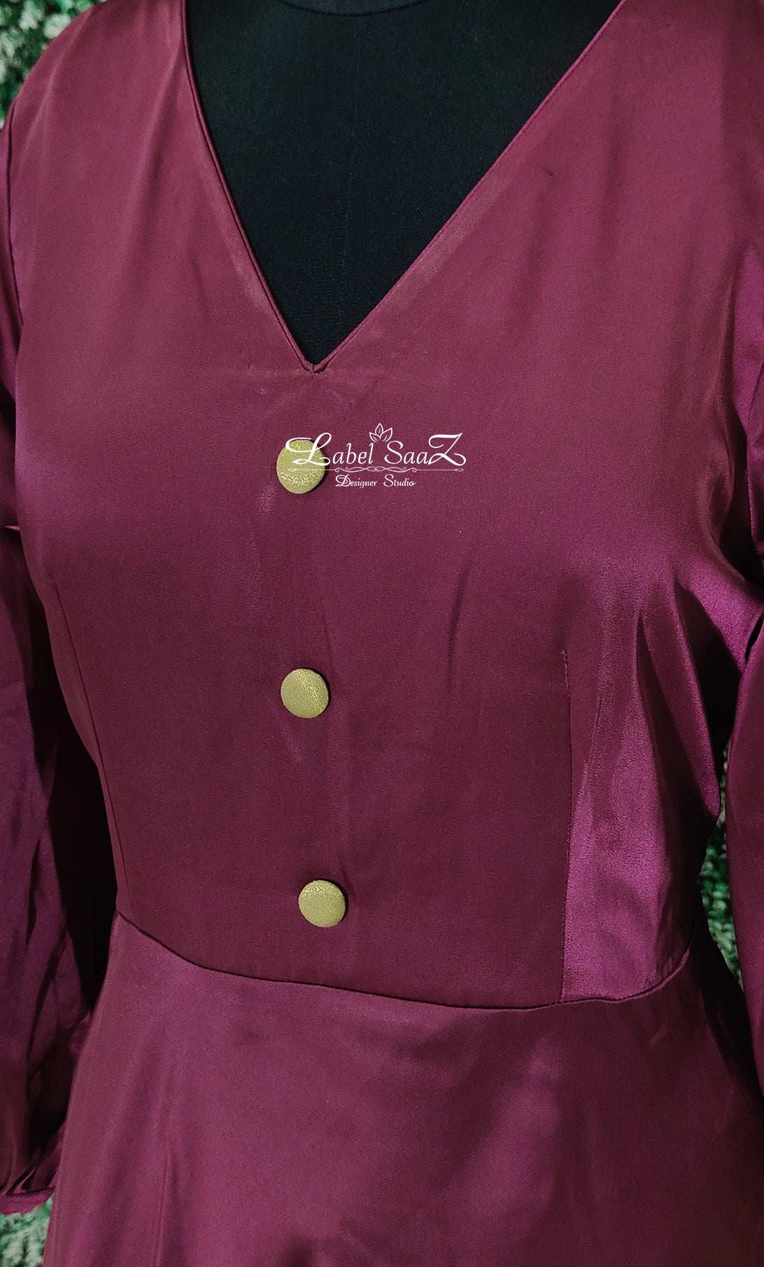 Purple Baloon Sleeve Kurta with Pant Set and Dupatta 