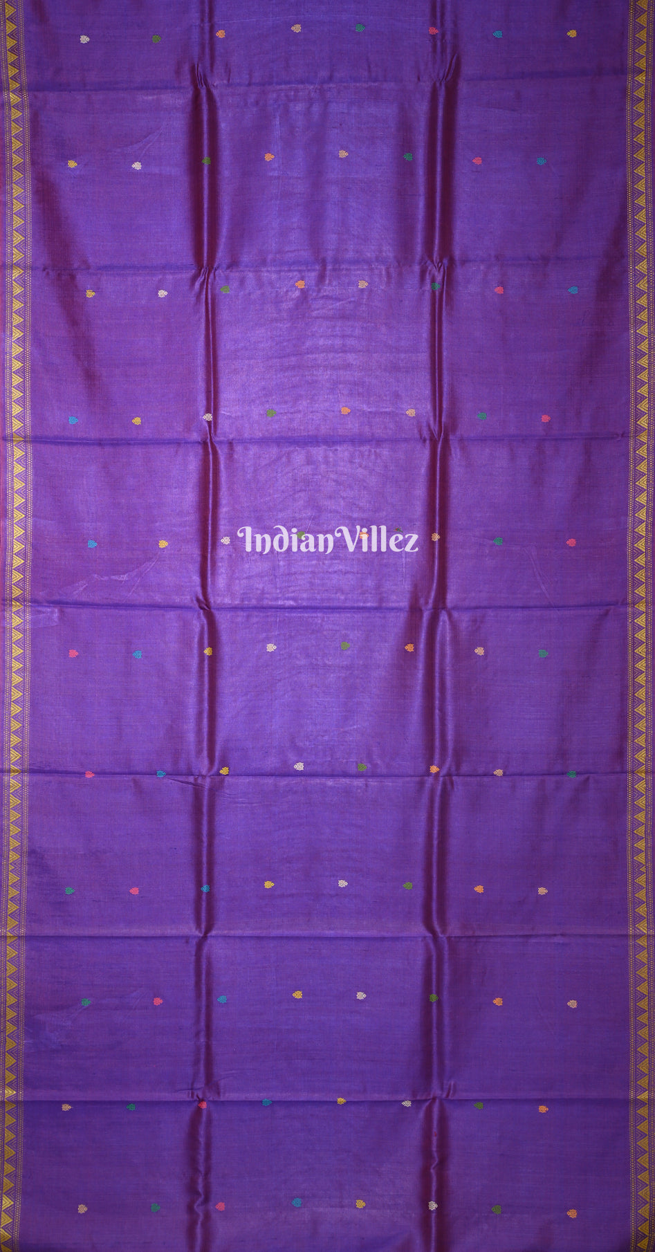 Purple Dongaria Border & Anchal Contemporary Silk Saree 