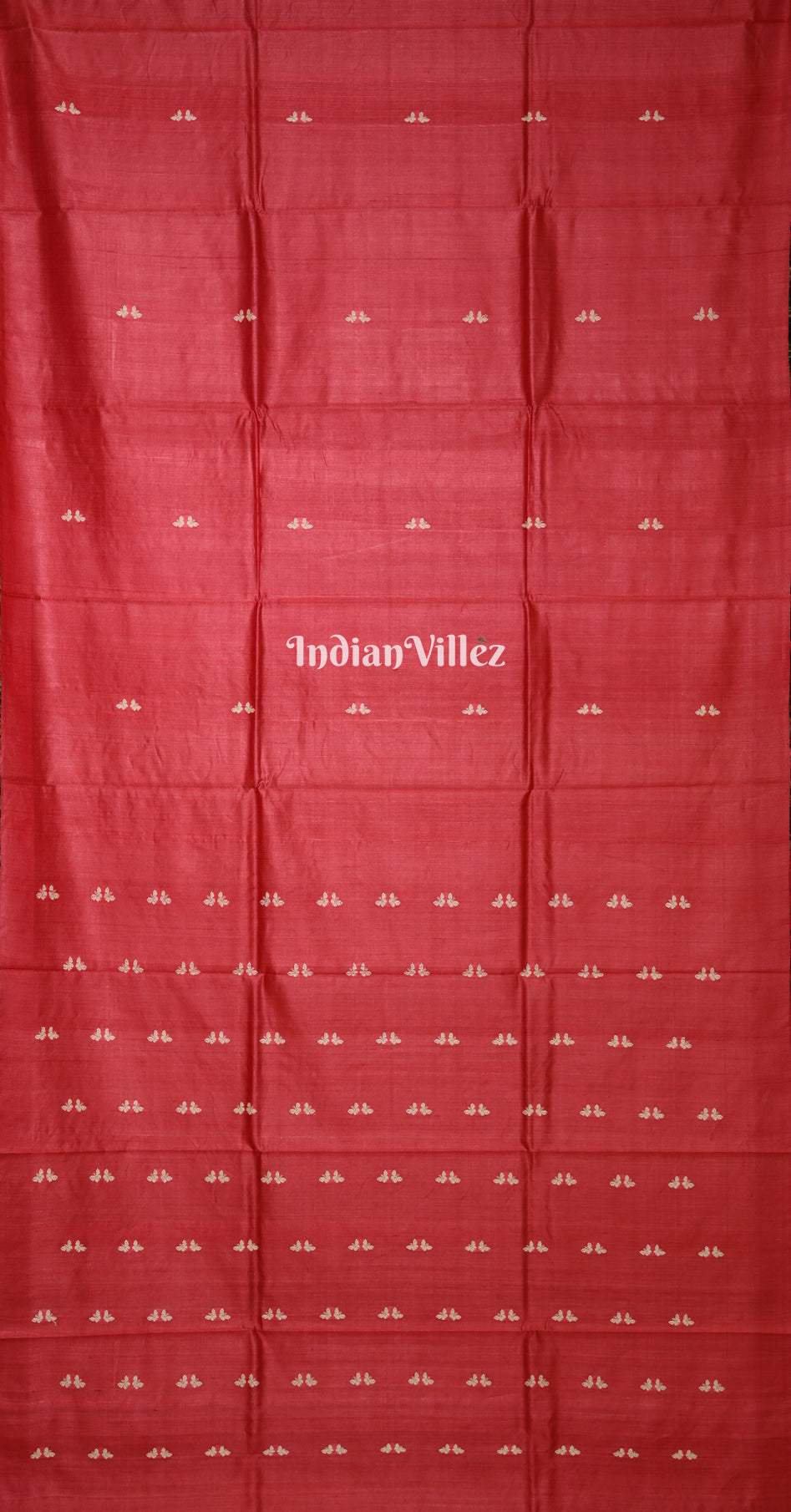 Red Butterfly Theme Gopalpur Tussar Silk Saree 