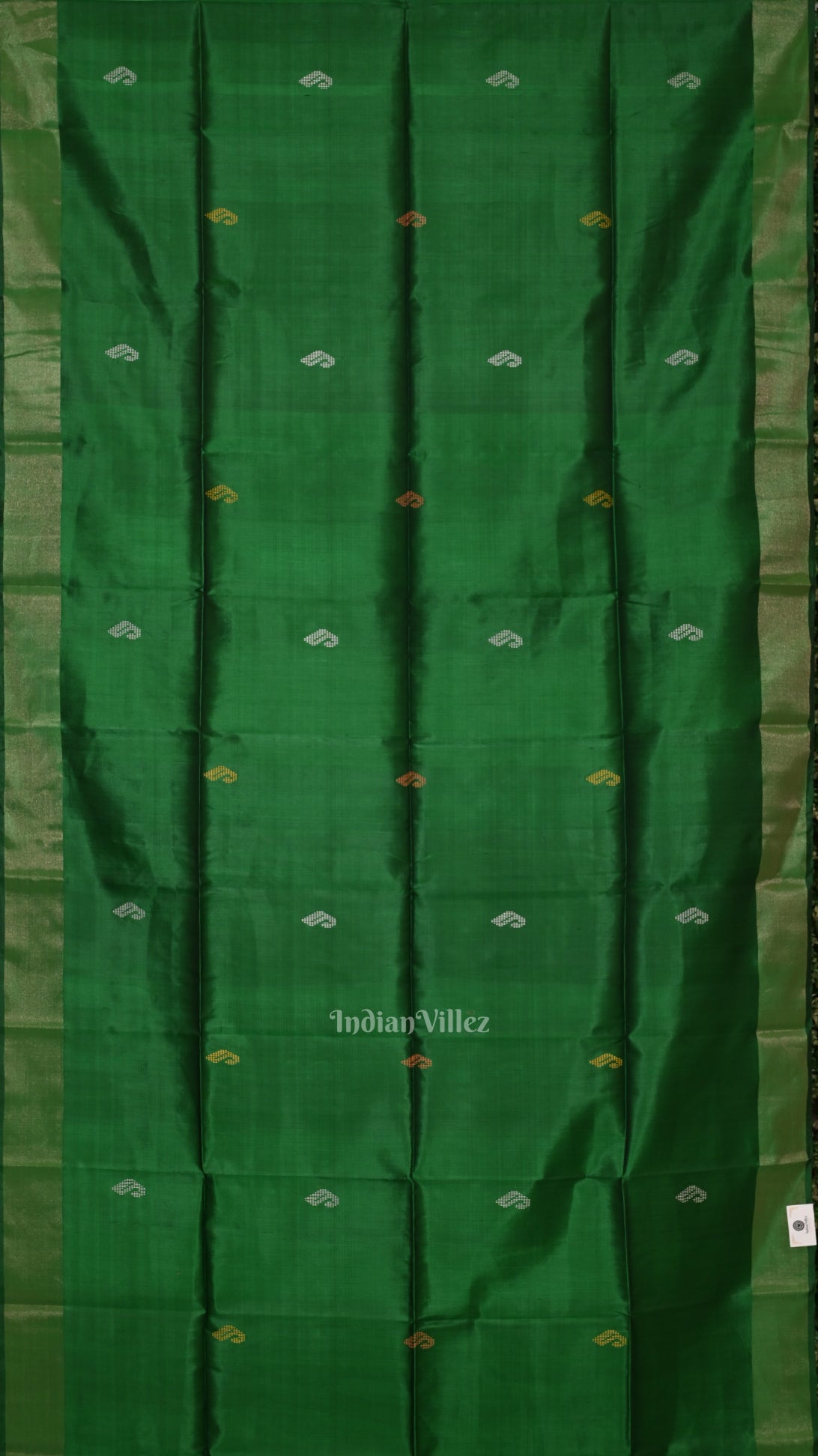 Green Pink Pure Bishnupuri Silk Saree 