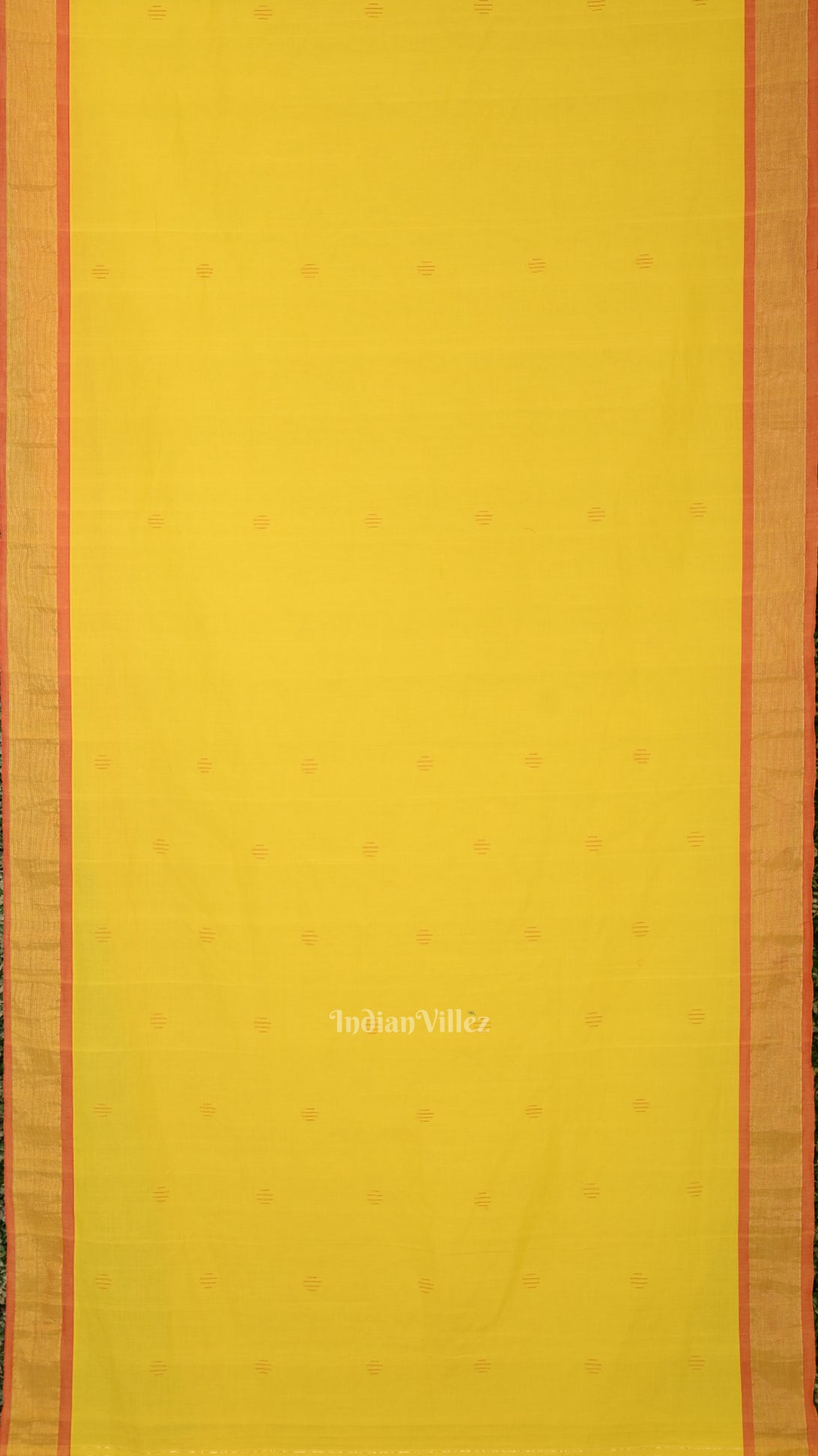 Yellow Rich Pallu Cotton Paithani Saree 