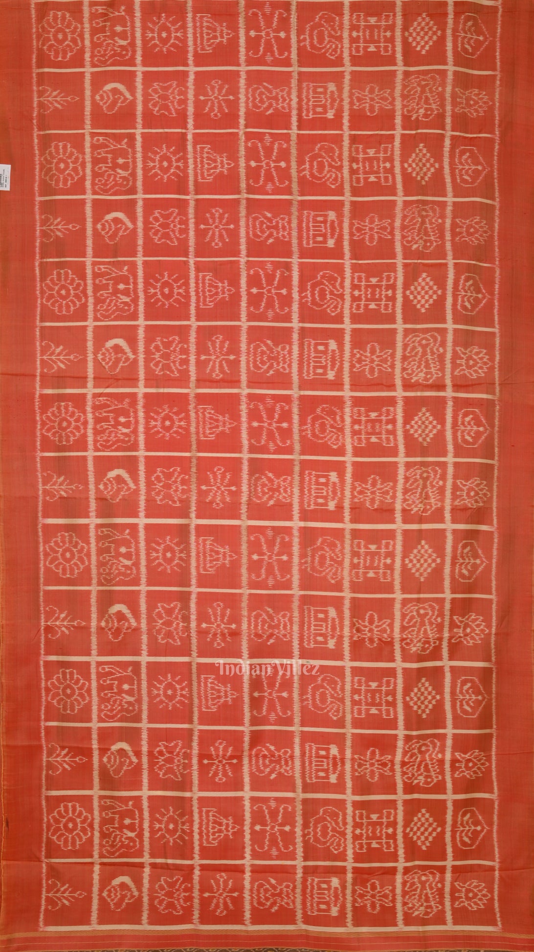 Peach Nabakothi Contemporary Designer Silk Saree 