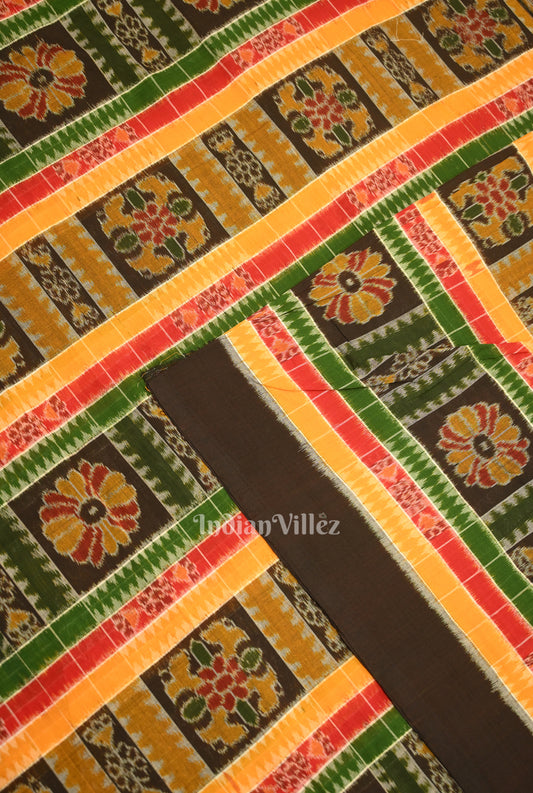 Multicolored Utkal Laxmi Sambalpuri Cotton Fabric
