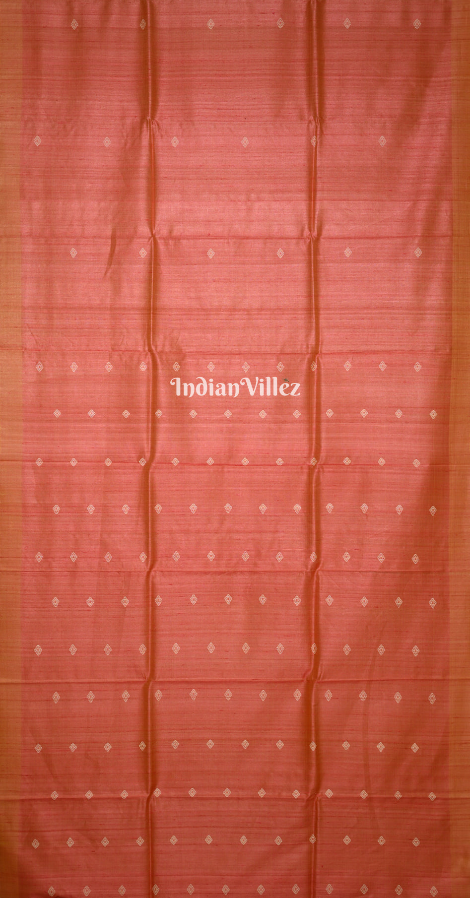 Rust Orange Gopalpur Tussar Silk Saree