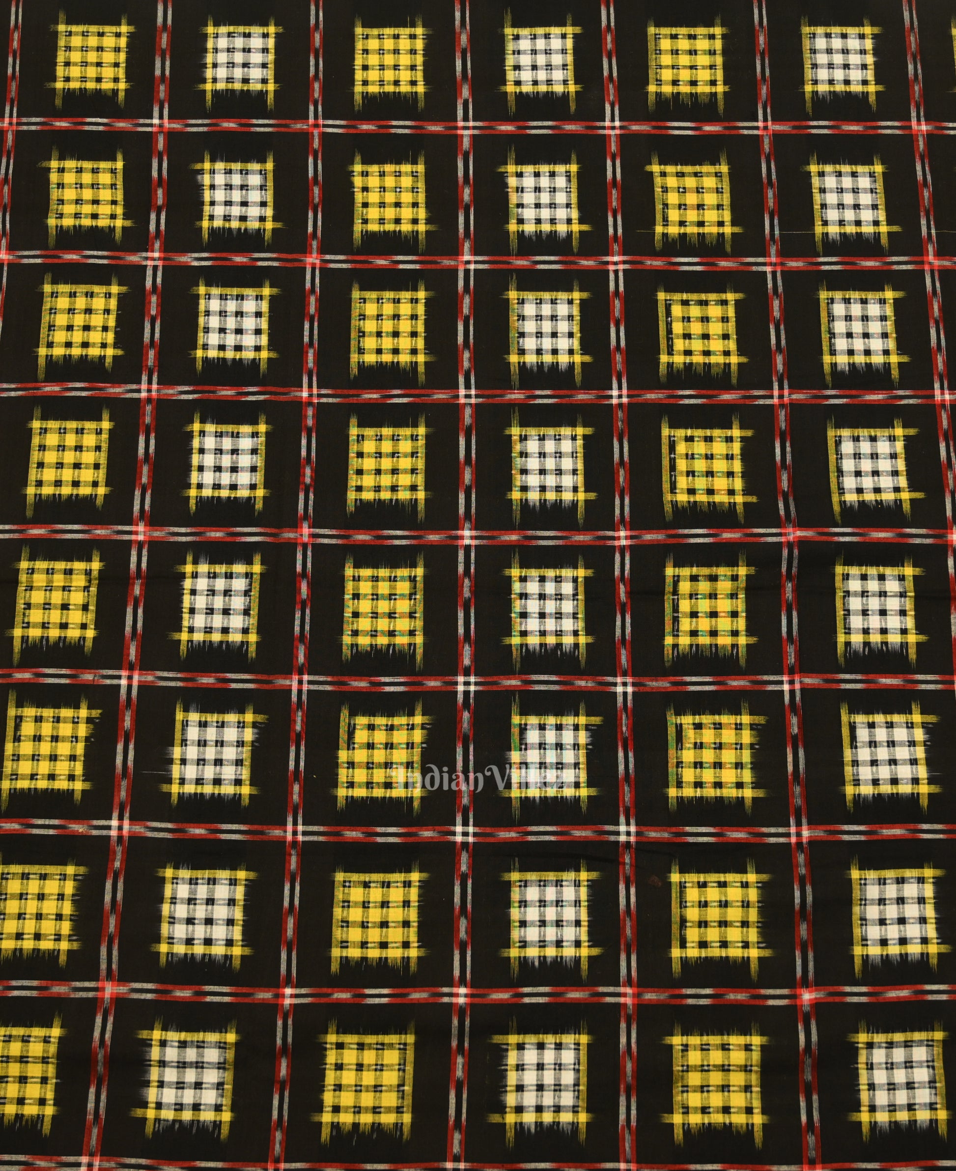 Black Ashwini Odisha Ikat Sambalpuri Dress Set & Dupatta