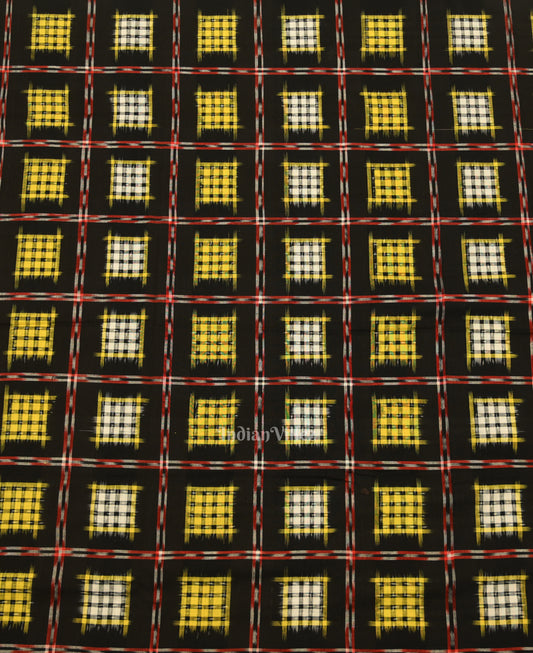 Black Ashwini Odisha Ikat Sambalpuri Dress Set & Dupatta