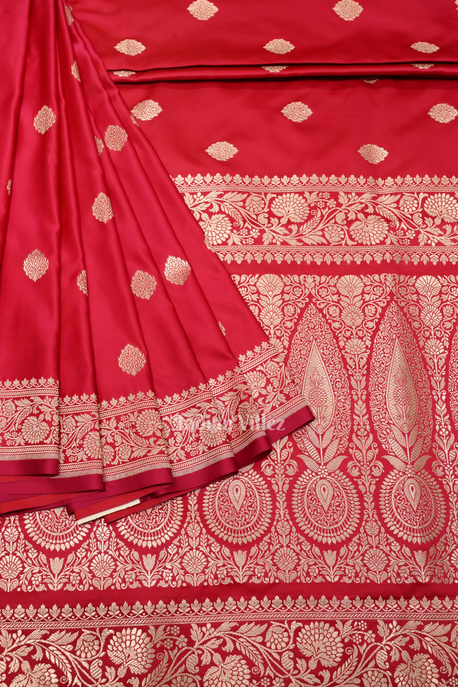 Exclusive Bridal Rose Pink Soft Pure Mashru Satin Silk Banarasi Saree 