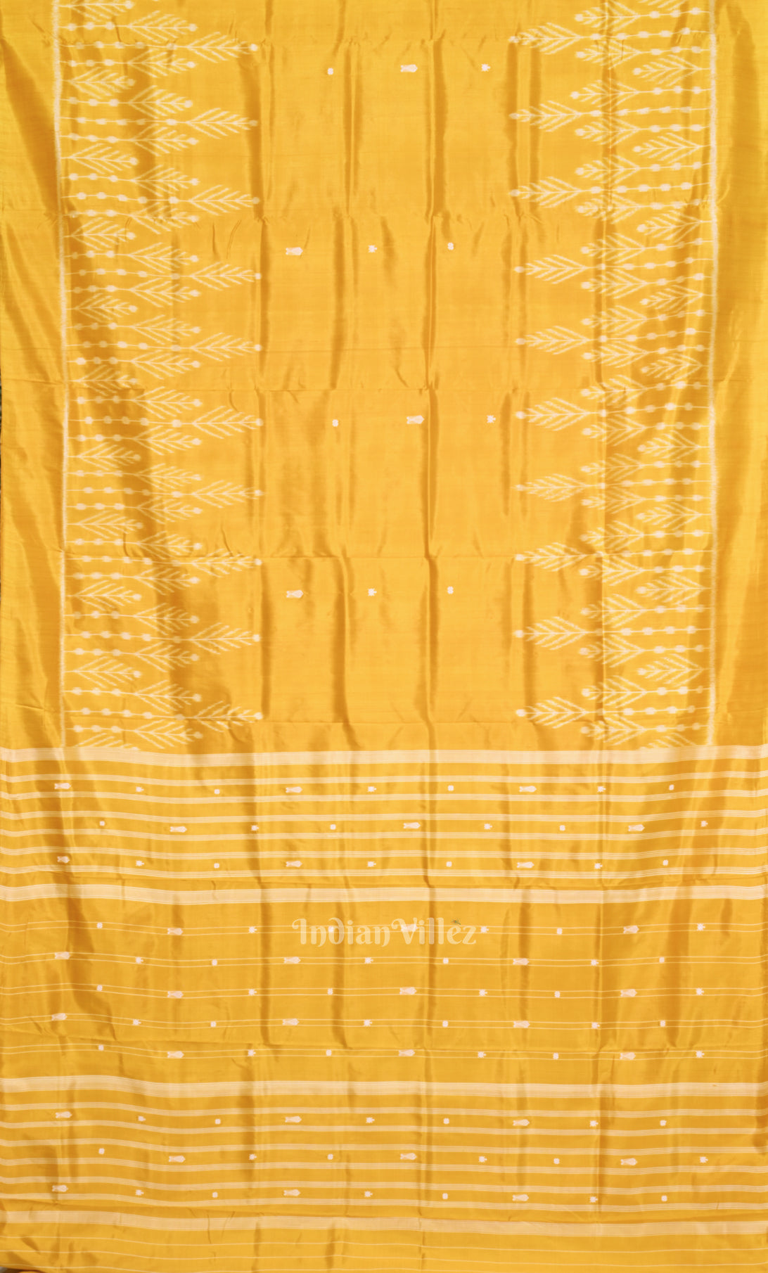 Yellow Odisha Ikat Contemporary Designer Silk Saree