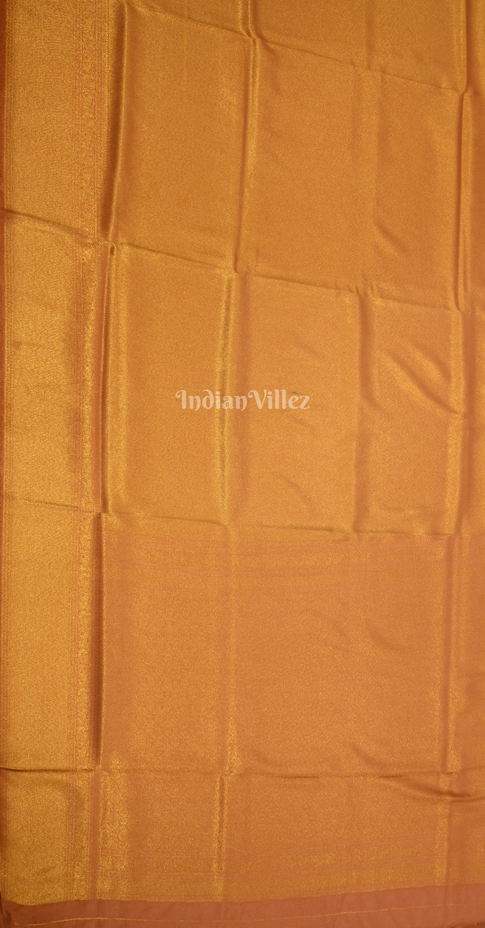 Mustard Yellow Gold Kanjivaram Silk Saree with Brocade Pallu