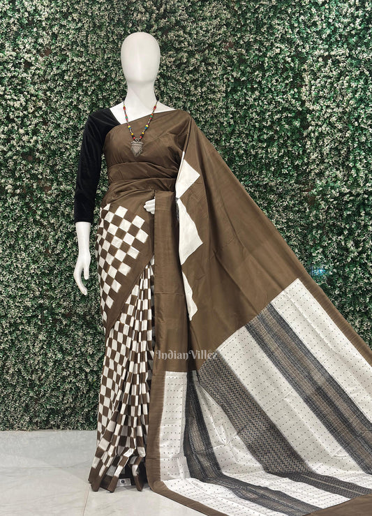 Olive Green Black Pasapali Sambalpuri Ikat Silk Saree

Rs. 30,986.