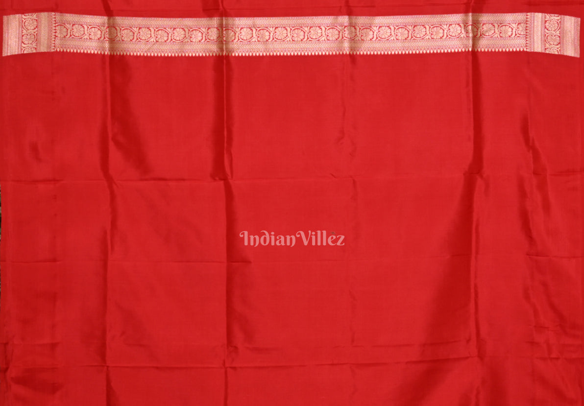 Sonakshi Sinha Red Pure Katan Silk Chand Tara Banarasi Saree