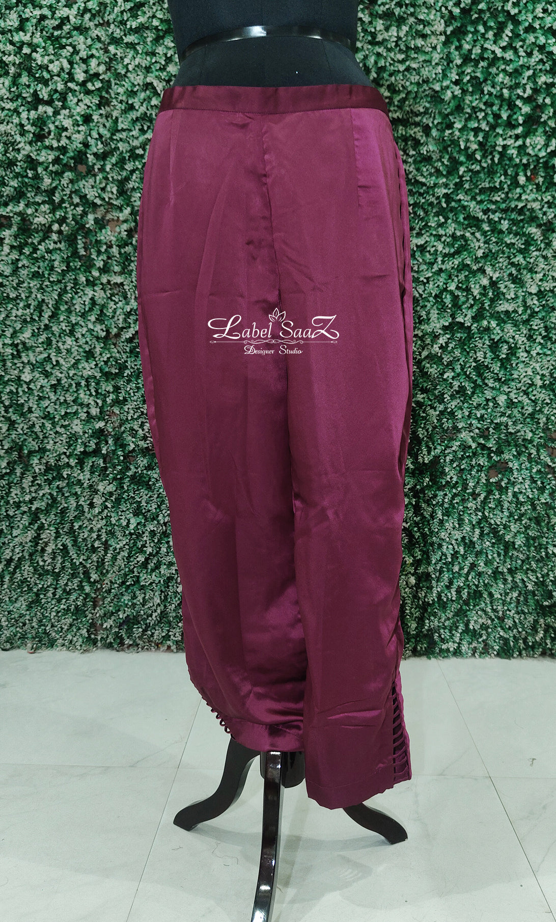 Purple Baloon Sleeve Kurta with Pant Set and Dupatta 