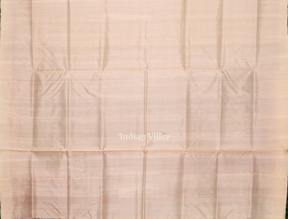 Coffee Sambalpuri Phoda Kumbha Tussar Silk Saree with Sarabandha Anchal 