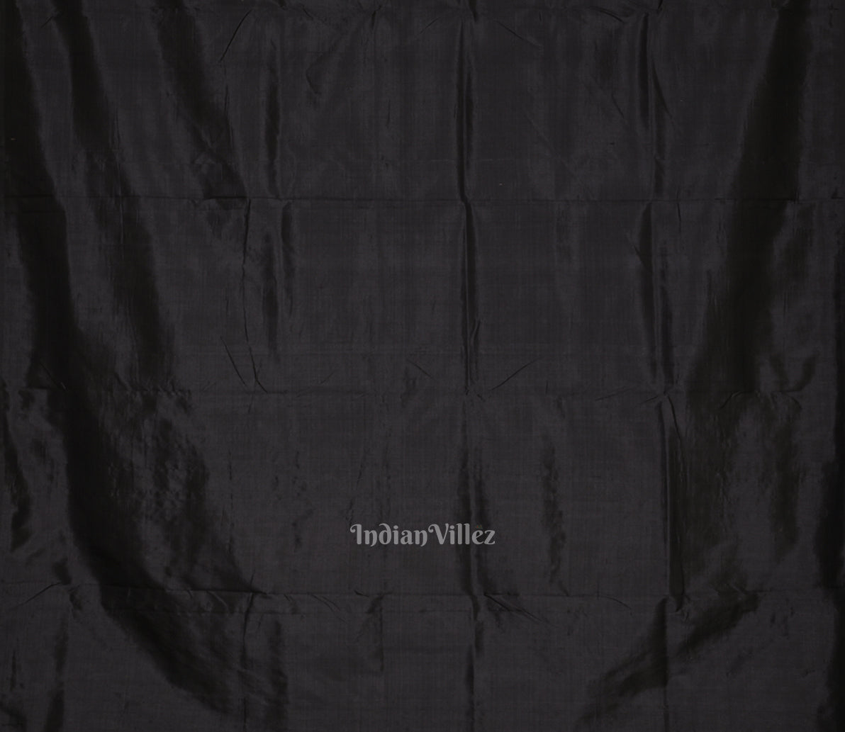 Black Tribal Jhoti Theme Contemporary Designer Silk Saree