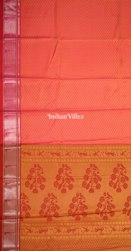 Rani Pink Kanjivaram Silk Saree