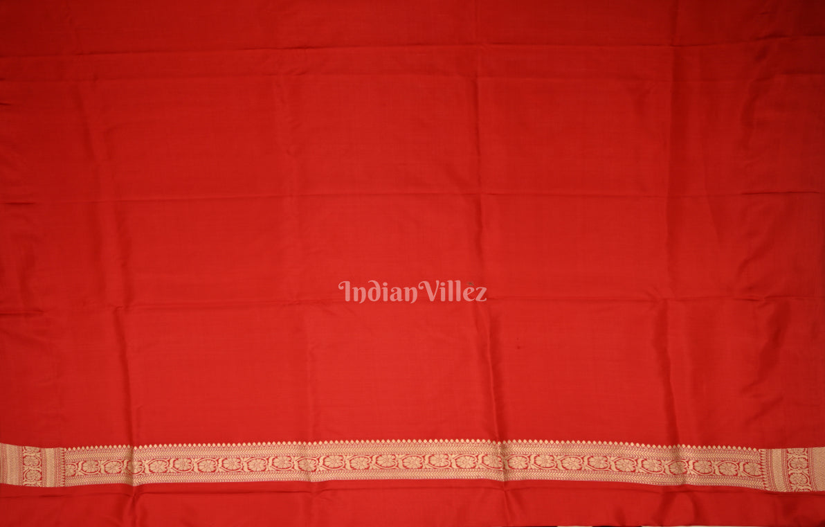 Sonakshi Sinha Red Pure Katan Silk Chand Tara Banarasi Saree