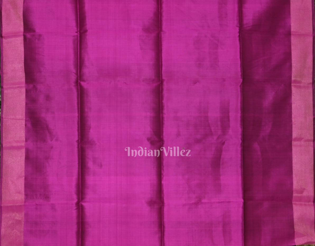 Green Pink Pure Bishnupuri Silk Saree 